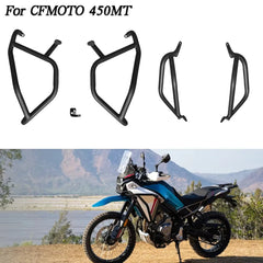Motorcycle Anti-Fall Protection Engine Protective Kit Cover Crash Bar Frame Bumper For CFMOTO 450MT Anti-Crash Bar