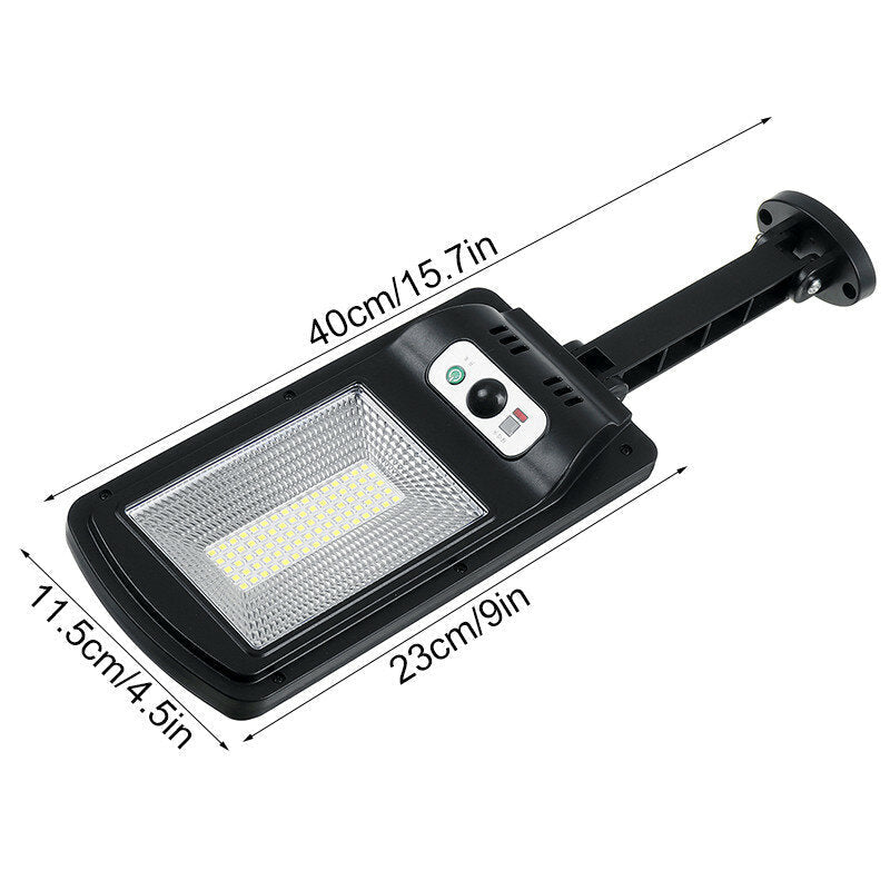 LED Solar Wall Light Garden Security Lamp PIR Motion Sensor IP65 Remote Control