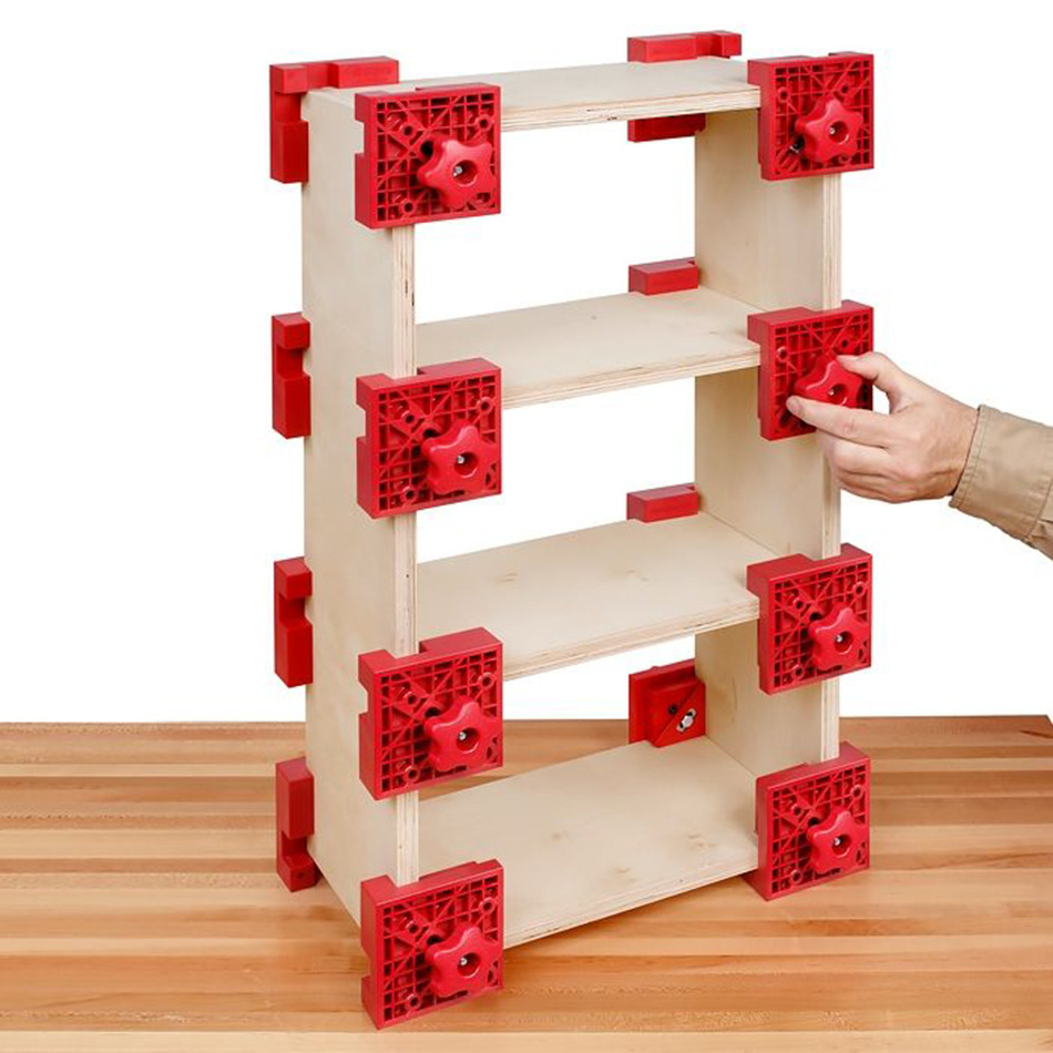 Multi-Functional Corner Clamp for 1/4" to 1" Boards - Adjustable, Easy One-Hand Operation for 90° & 45° Angles
