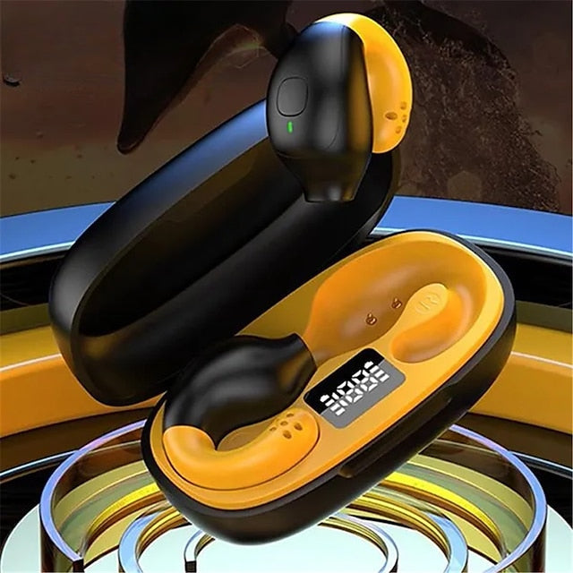 Painless Wear Wireless Bluetooth Headset Open Ear Wireless Headphone Earhook Bluetooth Earphones Stereo Ear Clip Wireless Earbuds