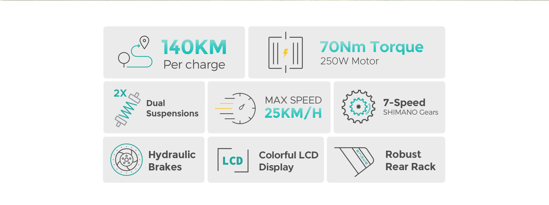 48V 16Ah Electric Bike, 250W Motor, 26*4.0 Inch Fat Tire, 120-140KM Long Range, All-Terrain Mountain E-Bike for Mountain & Snowfield Roads