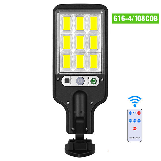 3 Light Mode LED Solar Street Light Outdoor Waterproof Motion Sensor Security Lighting for Garden Patio Path Yard