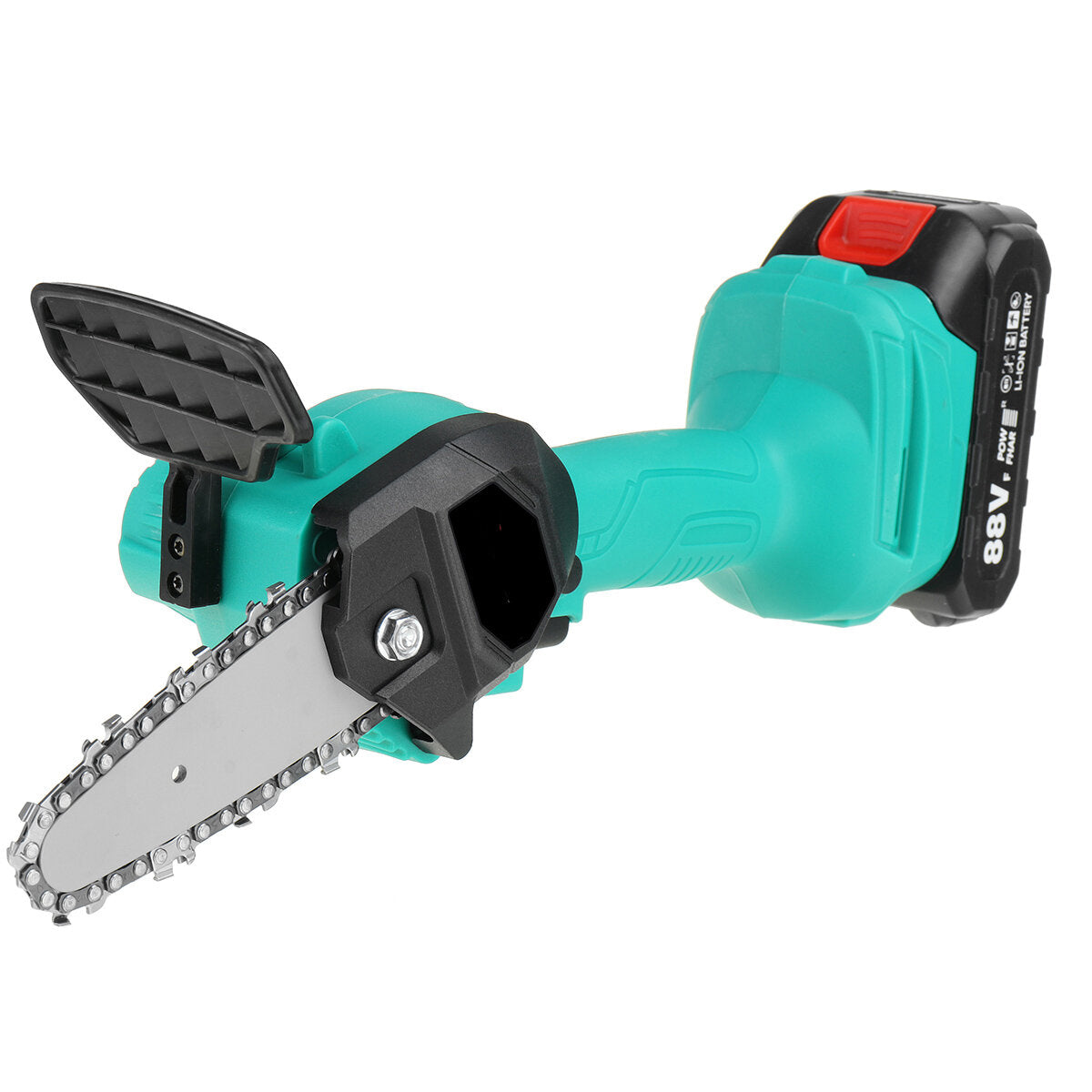 1200W 4inch Cordless Electric Chain Saw One-Hand Saws Woodworking 7500mAh Battery