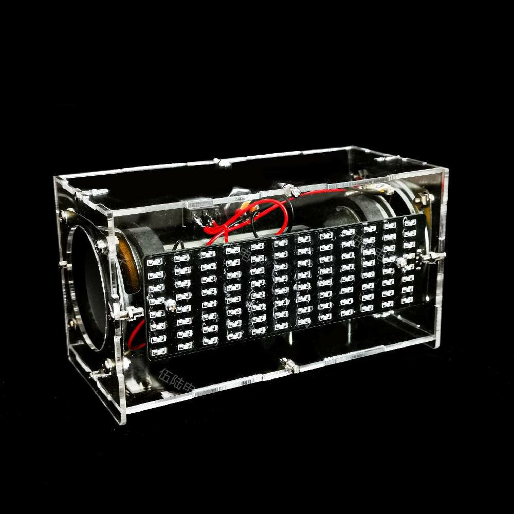 DIY Music Spectrum Bluetooth Speaker Two-channel Audio MP3 Mini Amplifier Electronic Production Kit
