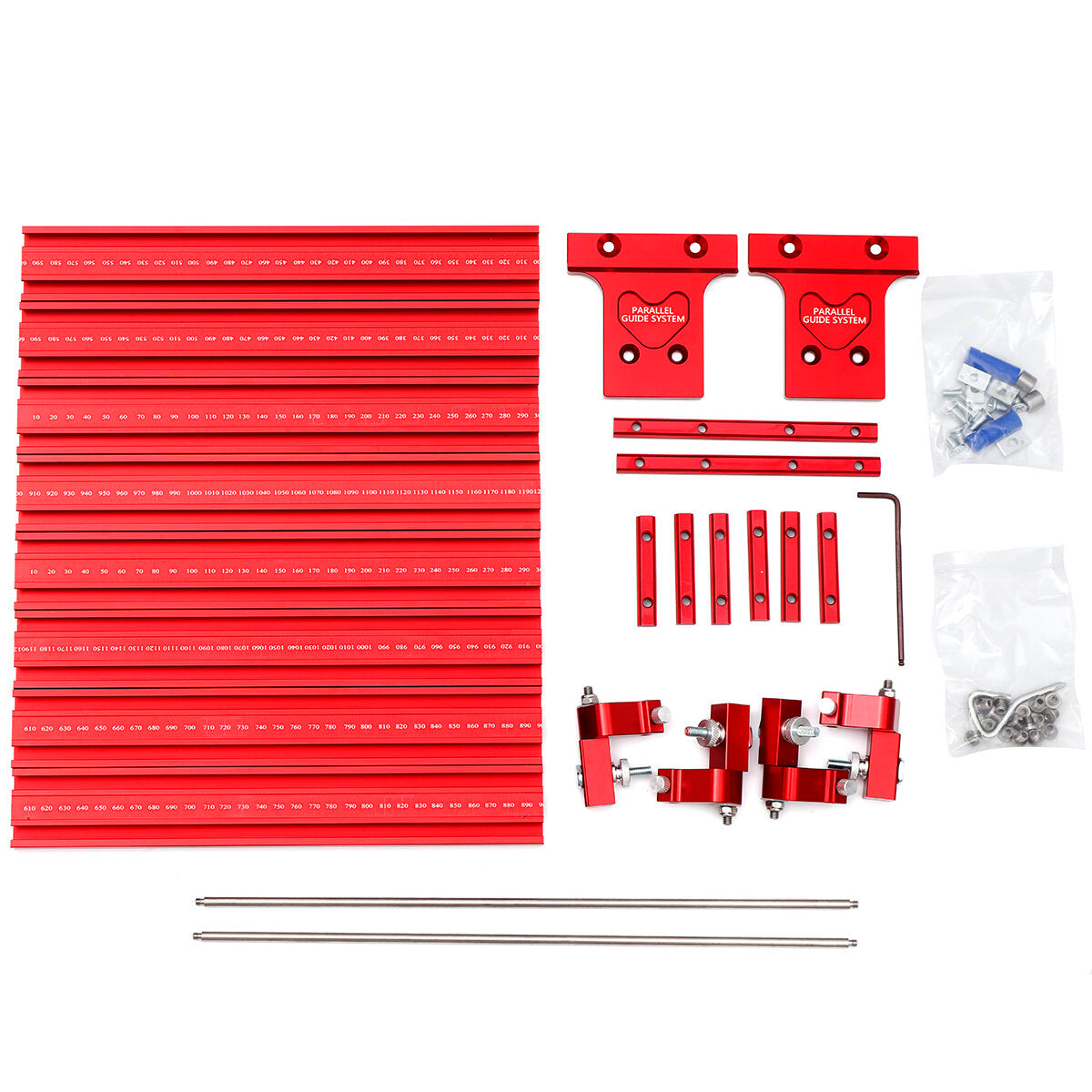 Aluminum Alloy Parallel Guide System for Repeatable Cuts for Track Saw Rail Fit for Festool Woodworking Tools