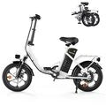 Electric Bike 36V 10.4AH 250W(Peak 500W) Motor Recommended Top Speed 25KM/H 16inch Tire 55-88KM Max Mileage 120KG Max Load