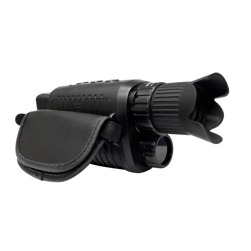 1080P HD Night Vision Monocular, 5X Zoom, Dual-use Telescope, 7-Level Infrared, IP54 Waterproof for Outdoor Hunting