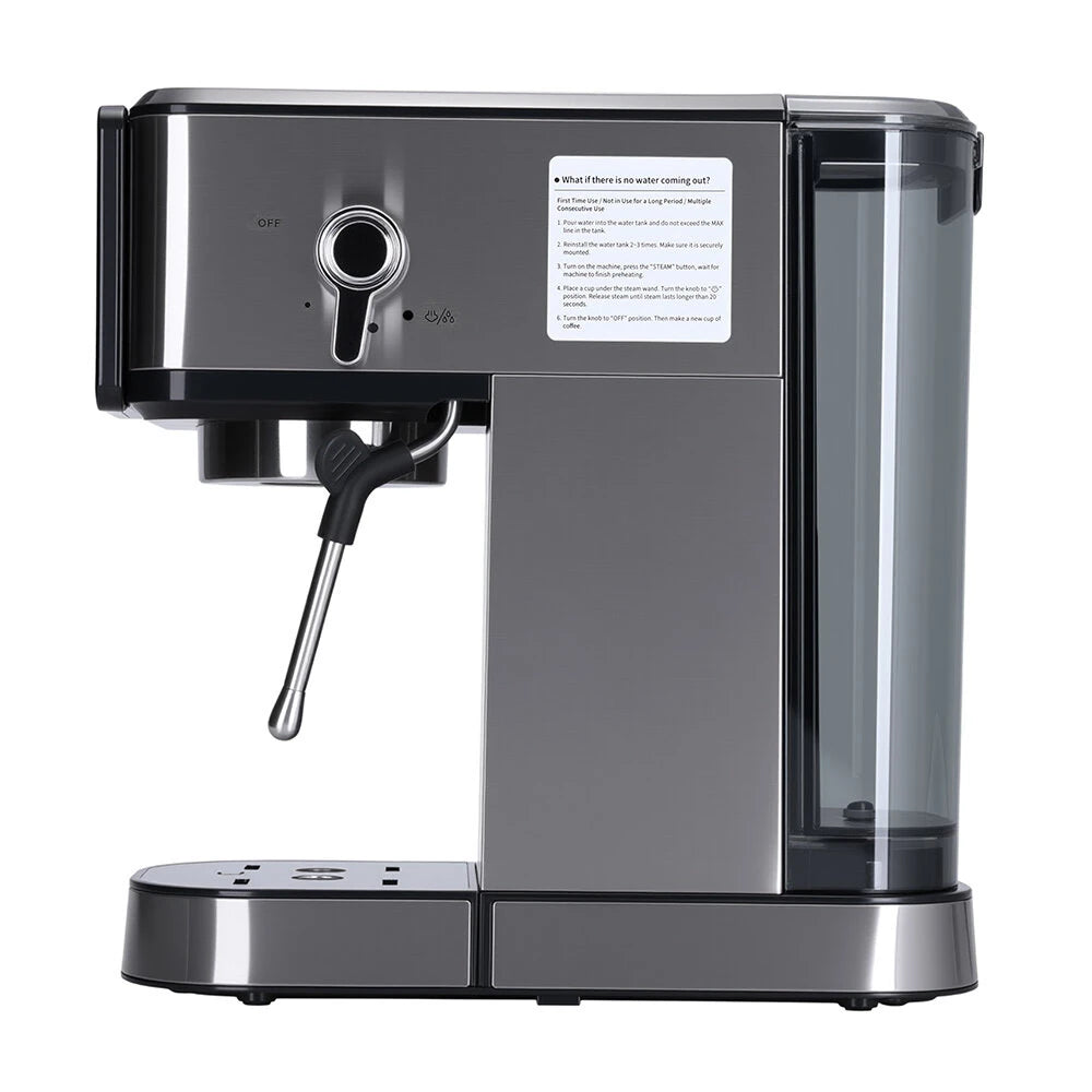Semi-Automatic Espresso Coffee Machine 20Bar 1350W with Touchscreen Control Cup Warmer 1L Removable Water Tank