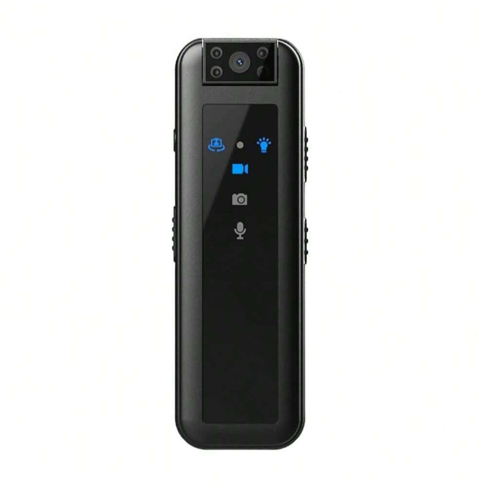 2MP 1080P Waterproof Action Camera - Black, USB Rechargeable, ABS Material, No Stabilization