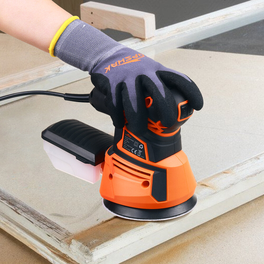 350W Random Orbital Sander Rotary Sander with 20Pcs Sandpapers Hand Sander Dust Collection Box