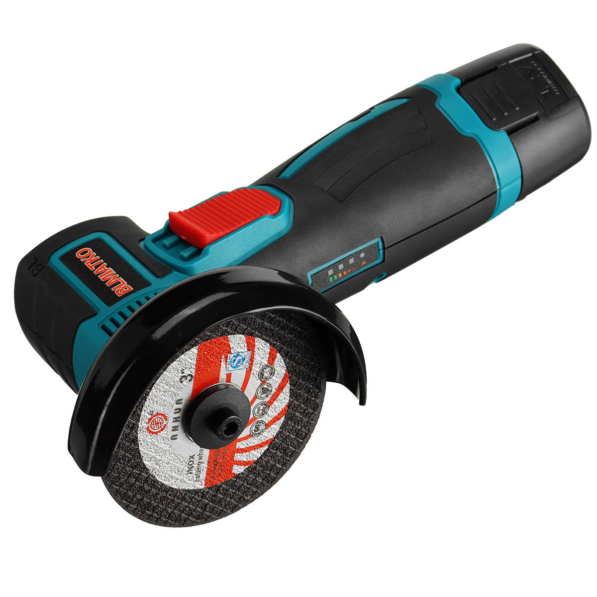 2000RPM 500W 12V Professional Compact Angle Grinder Metal Cutting Polishing Tool