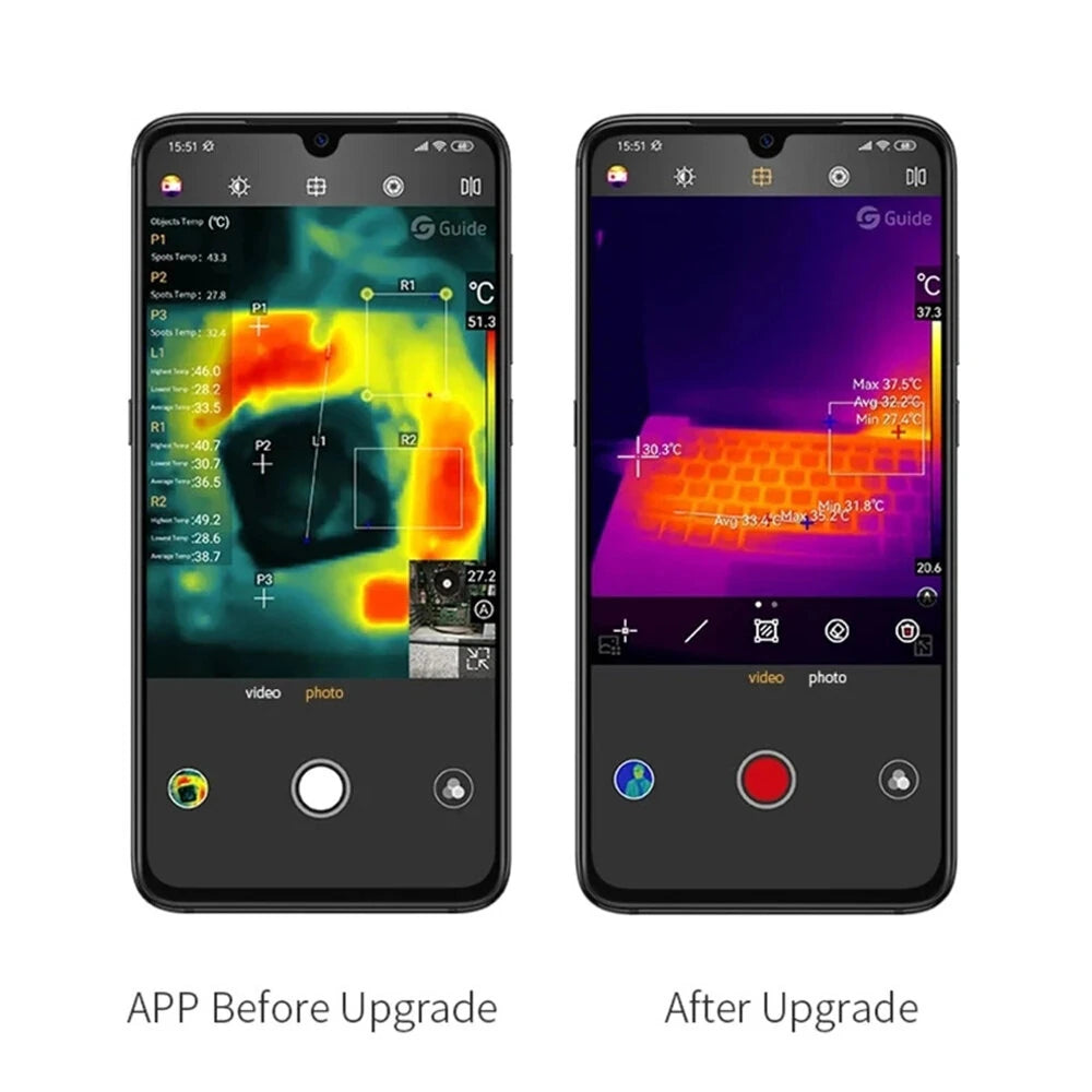 GreenZech Elite Focus 256 | Autofocus Smartphone Thermal Camera | 256x192 HD Infrared Imager for Android USB-C