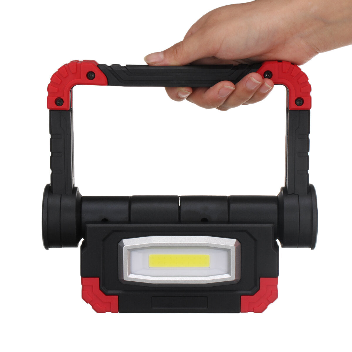 USB Rechargeable Outdoor Portable Work Lamp Searchlight Double Head COB Camping Light Anti-fall Flood Camp Spotlight