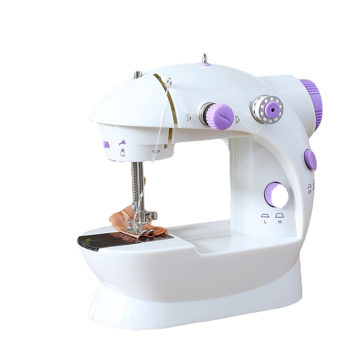 Portable Sewing Machine Mini With Lamp Thread Cutter Extension Table Electric Sewing Machines DIY Embroidery Machine