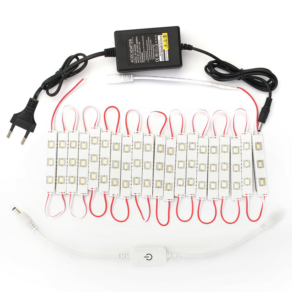 Dimmable Waterproof 12W SMD5630 60 LED Module Strip Under Cabinet Mirror Light Kit AC110-240V