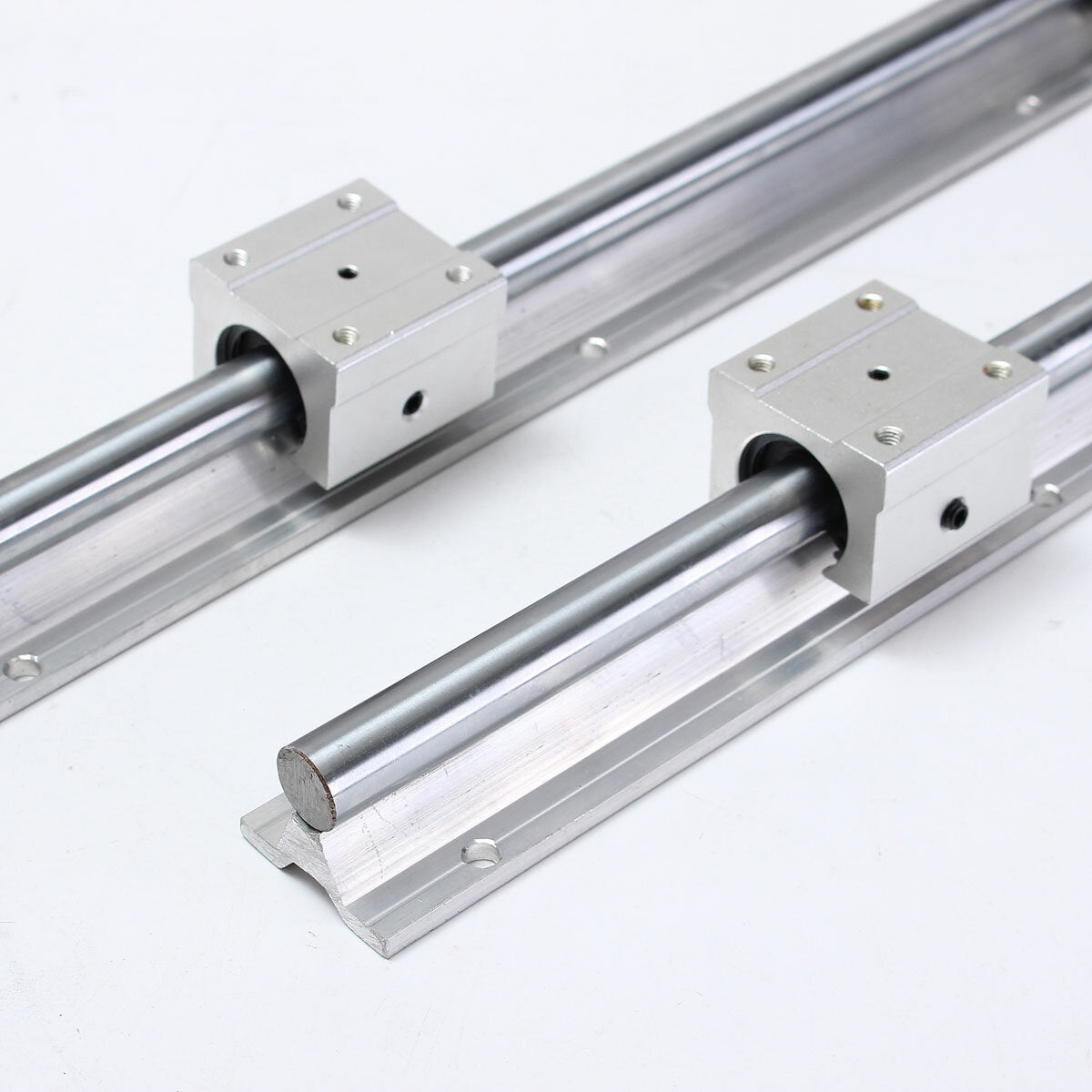 2Pcs SBR16-500mm Linear Bearing Slide with 4Pcs SBR16UU Linear Bearing Block
