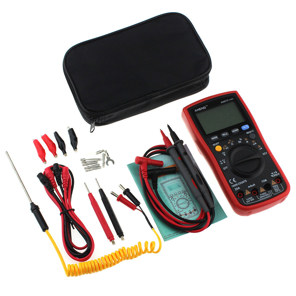 Auto Range Digital Precision Multimeter 19999 Counts True-RMS NCV Ohmmeter Tester