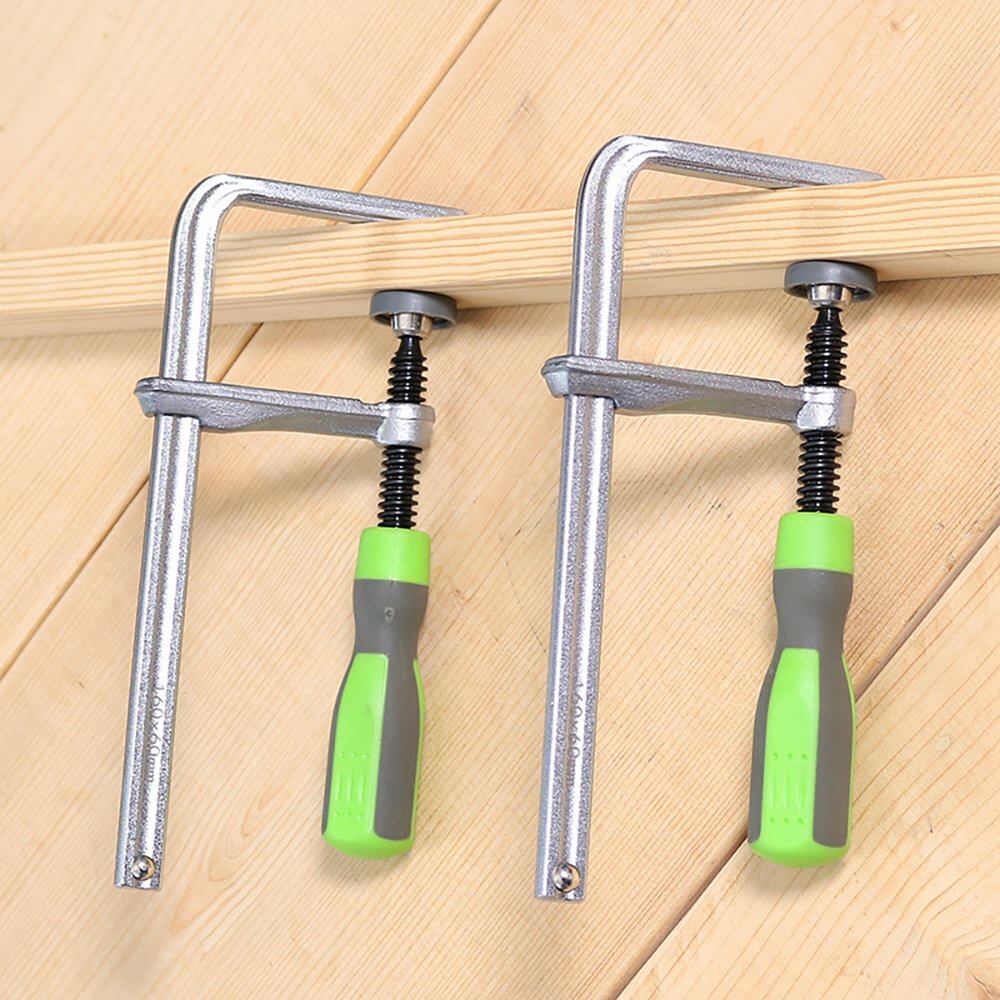 Screw Action Arm Guide Rail Clamp - 2PCS, Alloy Steel, 180kg Clamping Force, Compatible with MFT Table, Durable & Corrosion-Resistant