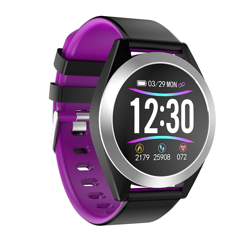 Brightness Adjust Heart Rate Blood Pressure Monitor 1.3inch HD IPS Screen 200mAh Long Standby Smart Watch