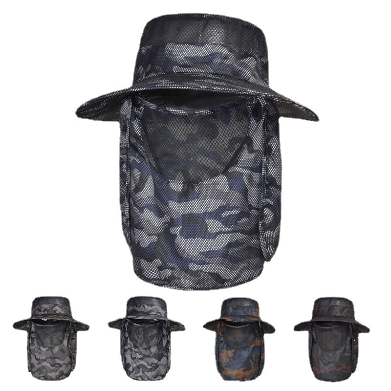 Camouflage Hat Outdoor Camping Tourist Men Military Tactical Summer Sunscreen Breathable Cap Sunhat For Fishing Trek