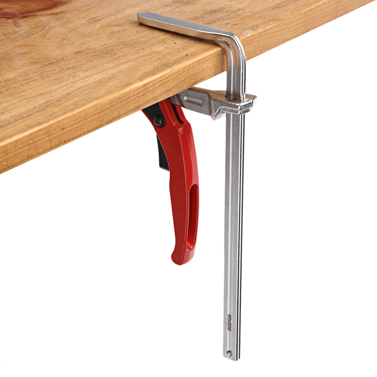 Quick Ratchet Track Saw Guide Rail Clamp for MFT Table & Festool, 120/200/300mm, Zinc Alloy & Steel, 220KG Clamping Force