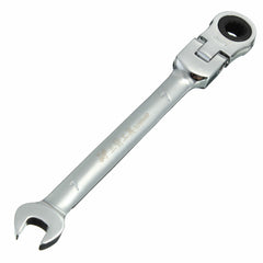 Flexible Pivoting Head Ratchet Combination Spanner Wrench Garage Metric Tool 6 Size
