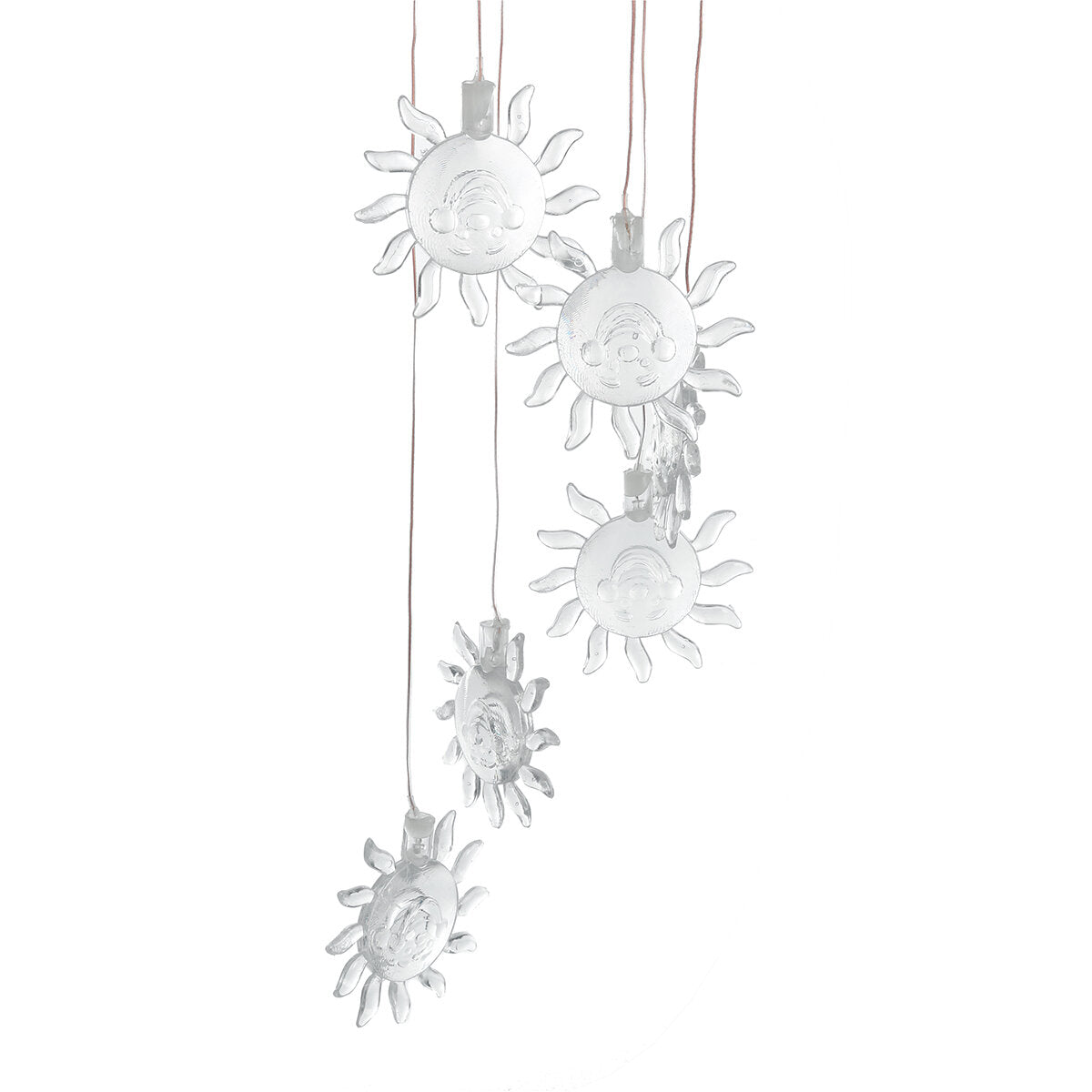 Color Changing LED Solar Powered Wind Chime Light Hanging Garden Yard Decor