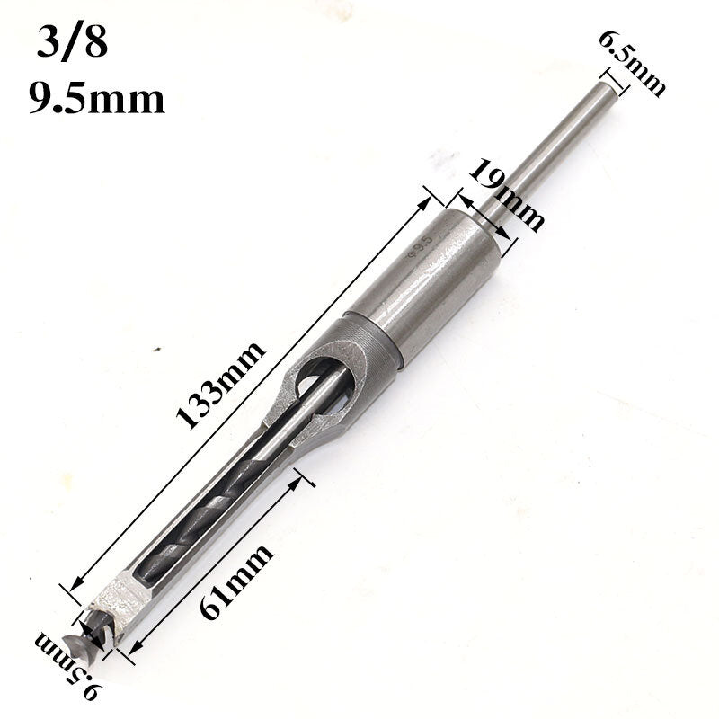 6mm-16mm Woodworking Square Hole Twist Drill Bit Square Auger Drill Mortising Chisel