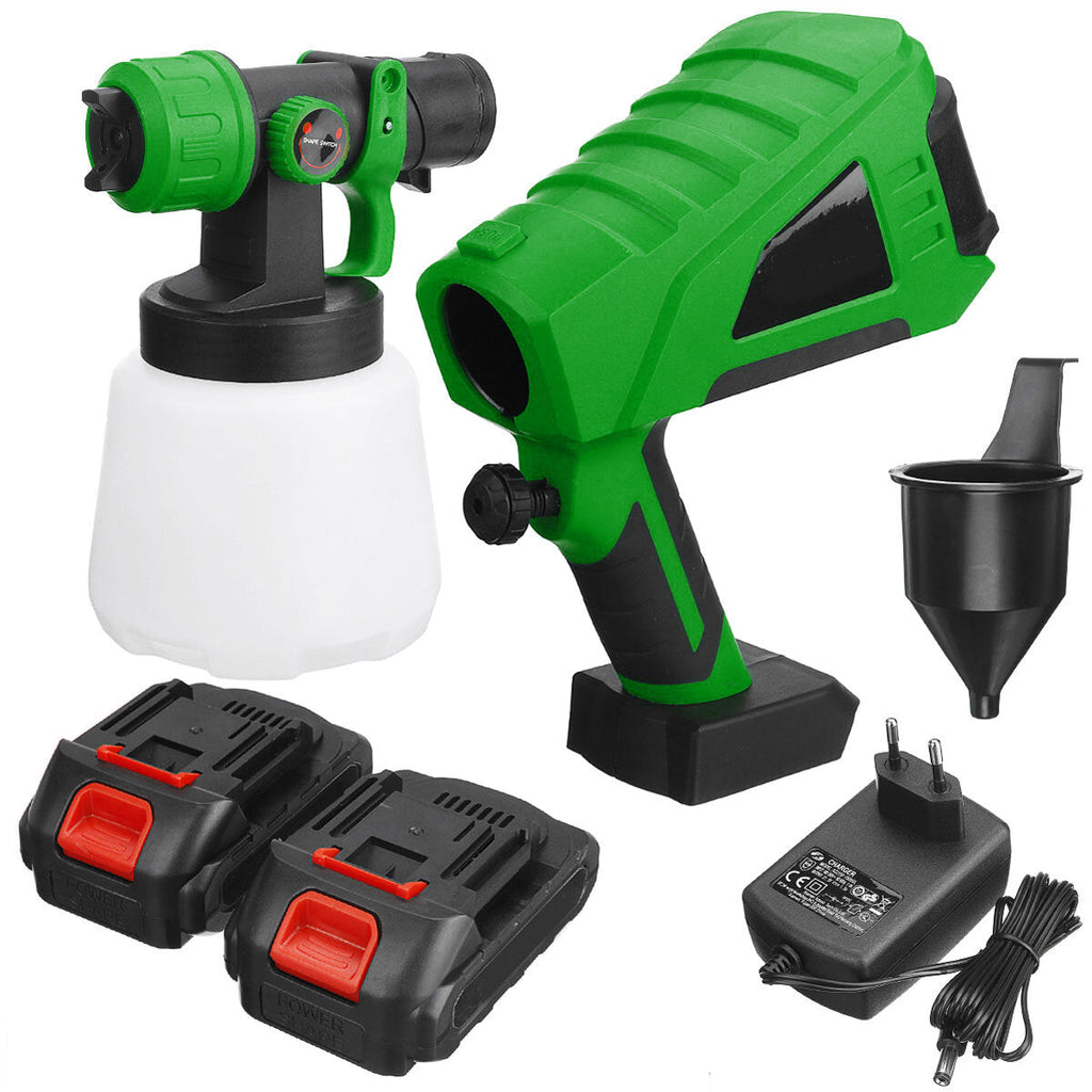 Green 1000ml Wide Pressure European Standard 5 Battery Lithium Battery Spray Paint Machine