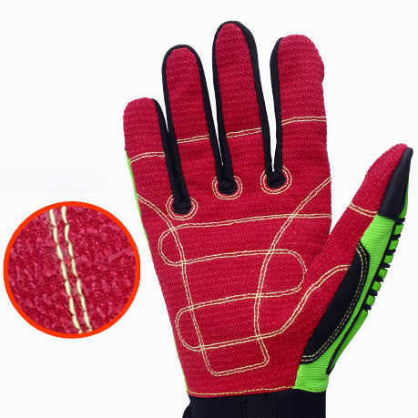 High-Vis Resistant Men's Gloves Waterproof Oil Resistant Anti-cutting For Outdoor Camping Cycling Sport Gloves