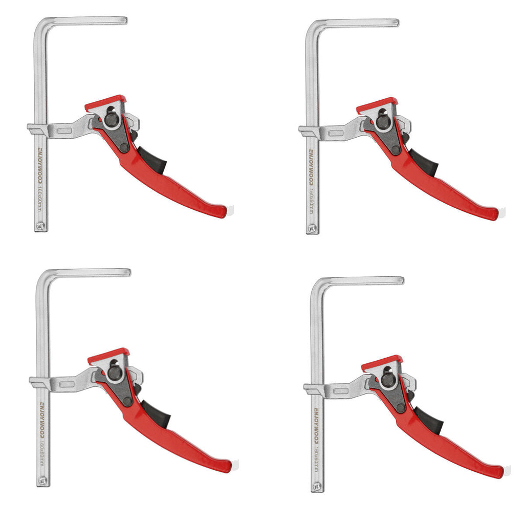 2/4PCS Alloy Steel Quick Ratchet Track Saw Guide Rail Clamps for MFT Table & Most Brands - 220kg Clamping Force