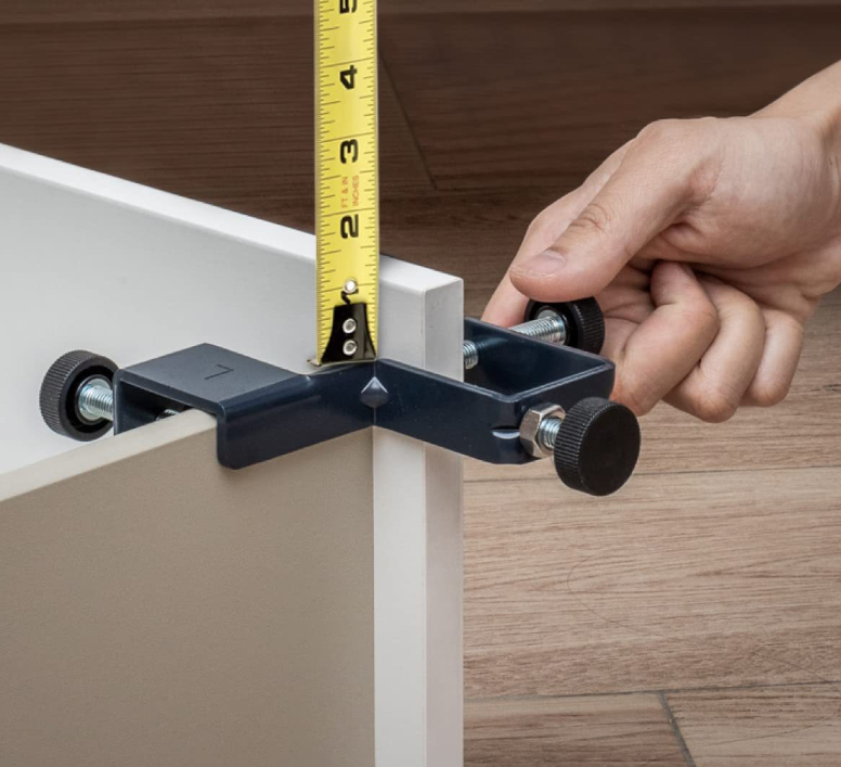 2pcs Drawer Front Installation Clamps - Steel Mounting Clips for Precise Cabinet Drawer Alignment