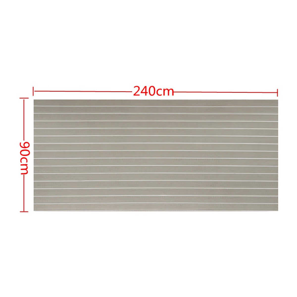 240cmx90cmx5mm Marine Flooring Faux Teak Grey With White Lines EVA Foam Boat Decking Sheet