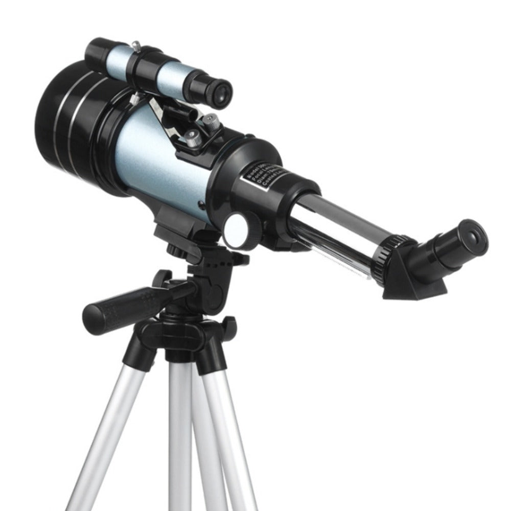 15X-150X 70mm Large Aperture Astronomic Refracting Monocular Telescope with Tripod Eyepiece Dust Cover Teleconverter Finder Scope for Star Gazing Bird Watching