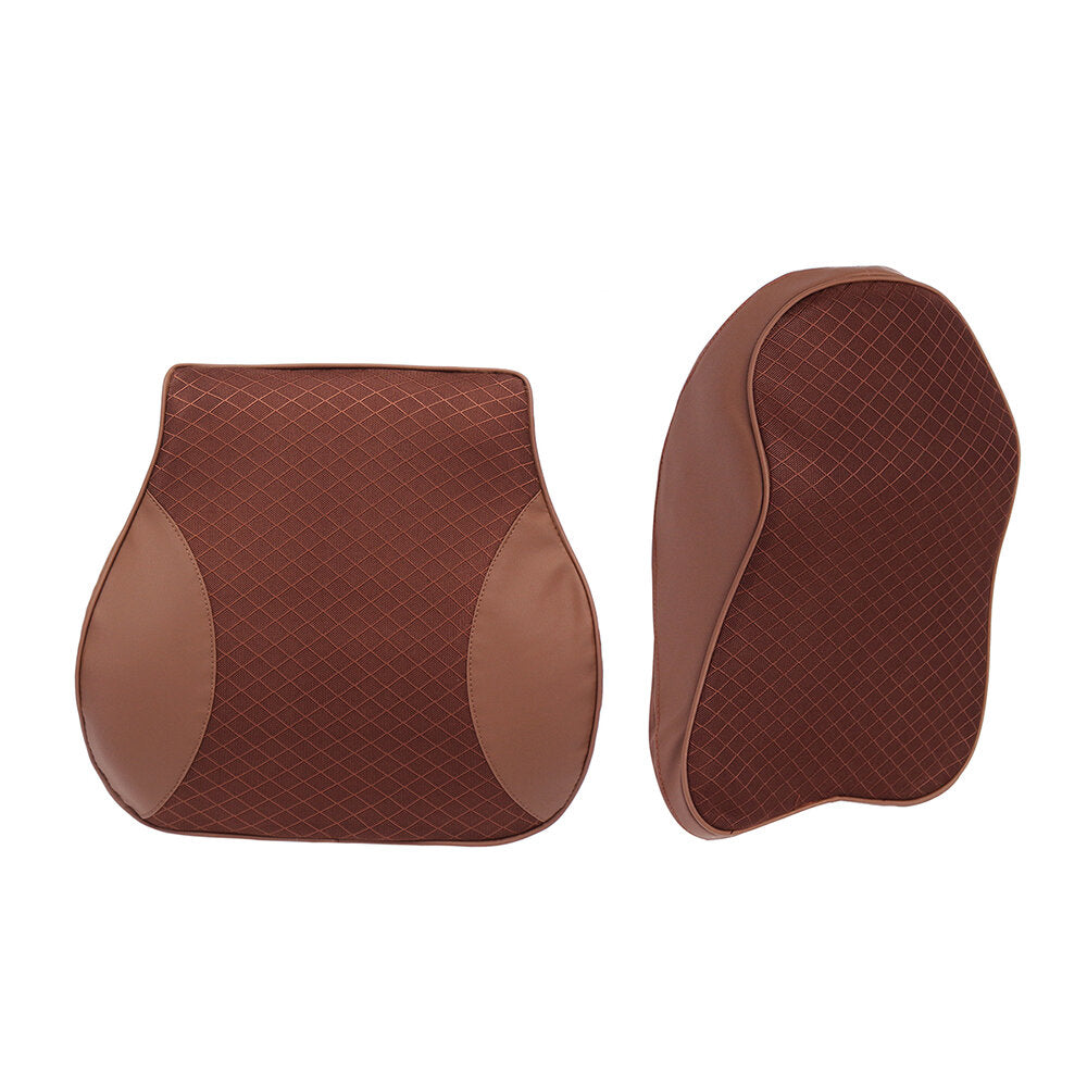 Memory Foam Car Headrest Pillow Seat Back Cushion Breathable Neck Waist Rest Support Cushion