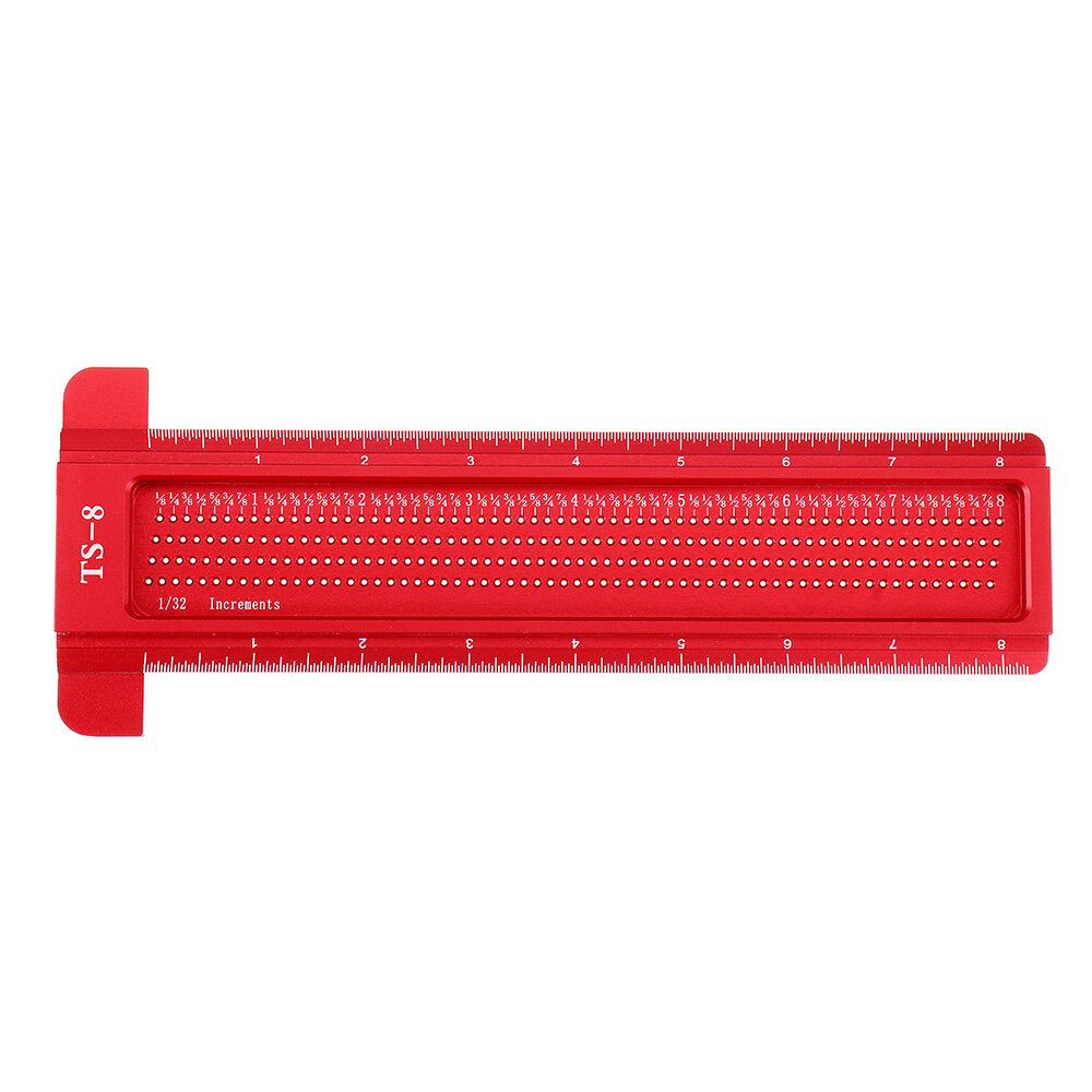 Aluminium Alloy TS 3 to 8 Inch Hole Positioning Measuring Ruler Precision Marking T Ruler