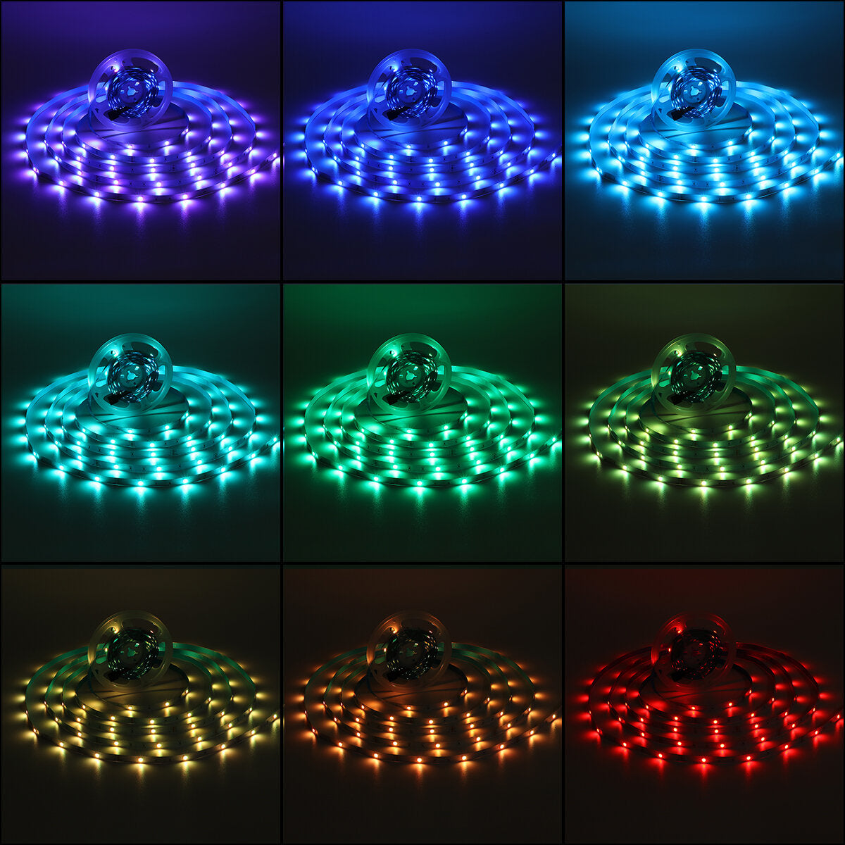 15M 5050 LED Strip Light RGB SMD Tape Ribbon Lamp Stripe Full Kit Non-waterproof 24/44 Keys Remote Controller