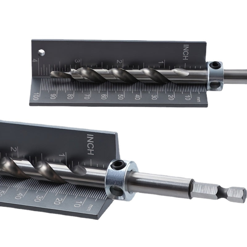 0-100 Mm/0-4" Drill Stop Gauge Depth Measure Ruler Installation Auxiliary Tools