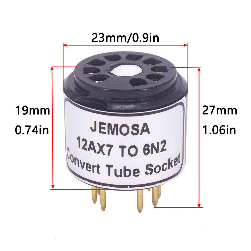 12AX7 12AU7 ECC82 ECC83 TO 6N2 6N1 6N6 6922 ECC88 E88CC DIY Audio Amplifier Vacuum Tube Convert Socket Adapter HIFI