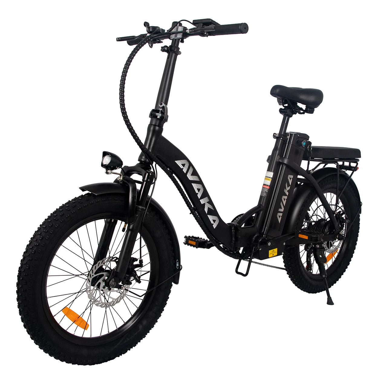 18.2Ah 48V 500W Recommended Top Speed 25KM/H Electric Bicycle Max Speed 32Km/h 20*3.0 Fat Tire 70-80km Mileage Range Max Load 120kg