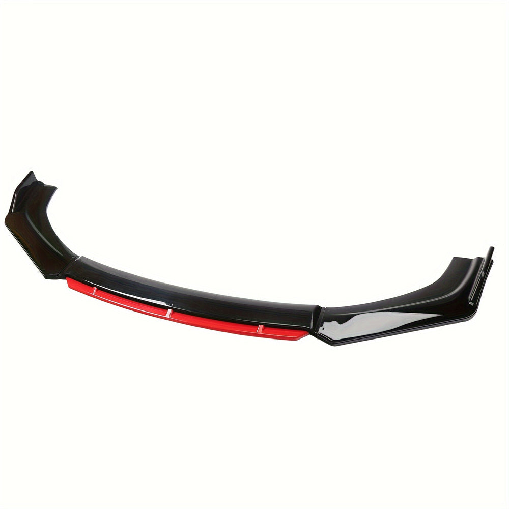 Car Front Bumper Lip Splitter Universal Aerodynamic Body Kit Spoiler Diffuser Protector Impact-Resistant Enhances Downforce Stylish
