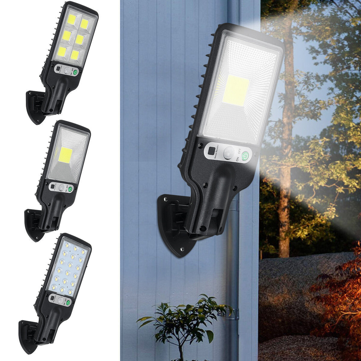 LED Solar Wall Light Motion Sensor Outdoor Garden Security Street Lamp IP65