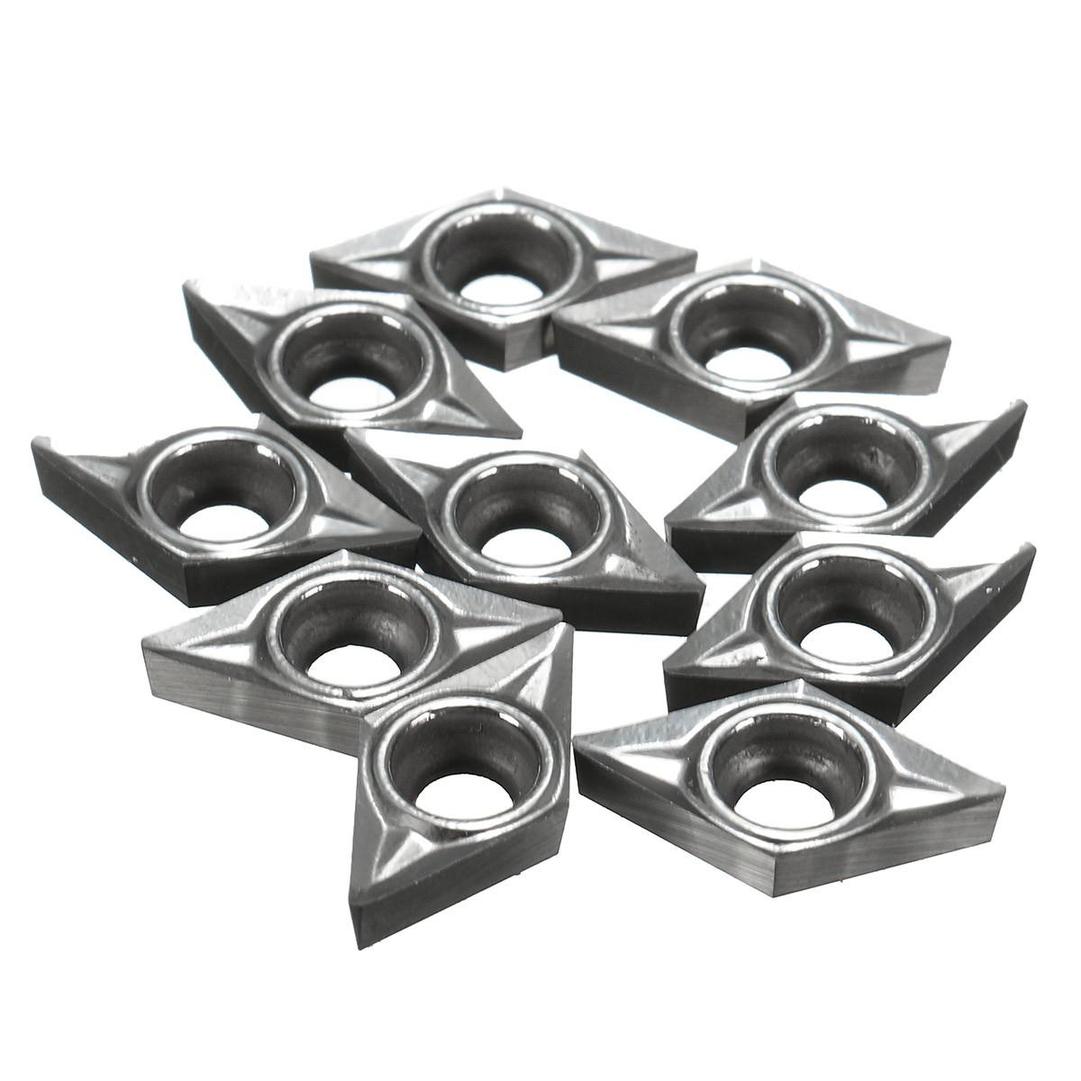 10pcs DCGT0702-AK H01 / DCGT21.51-AK H01 Inserts Used for Aluminum Turning Tool Holder Cutter