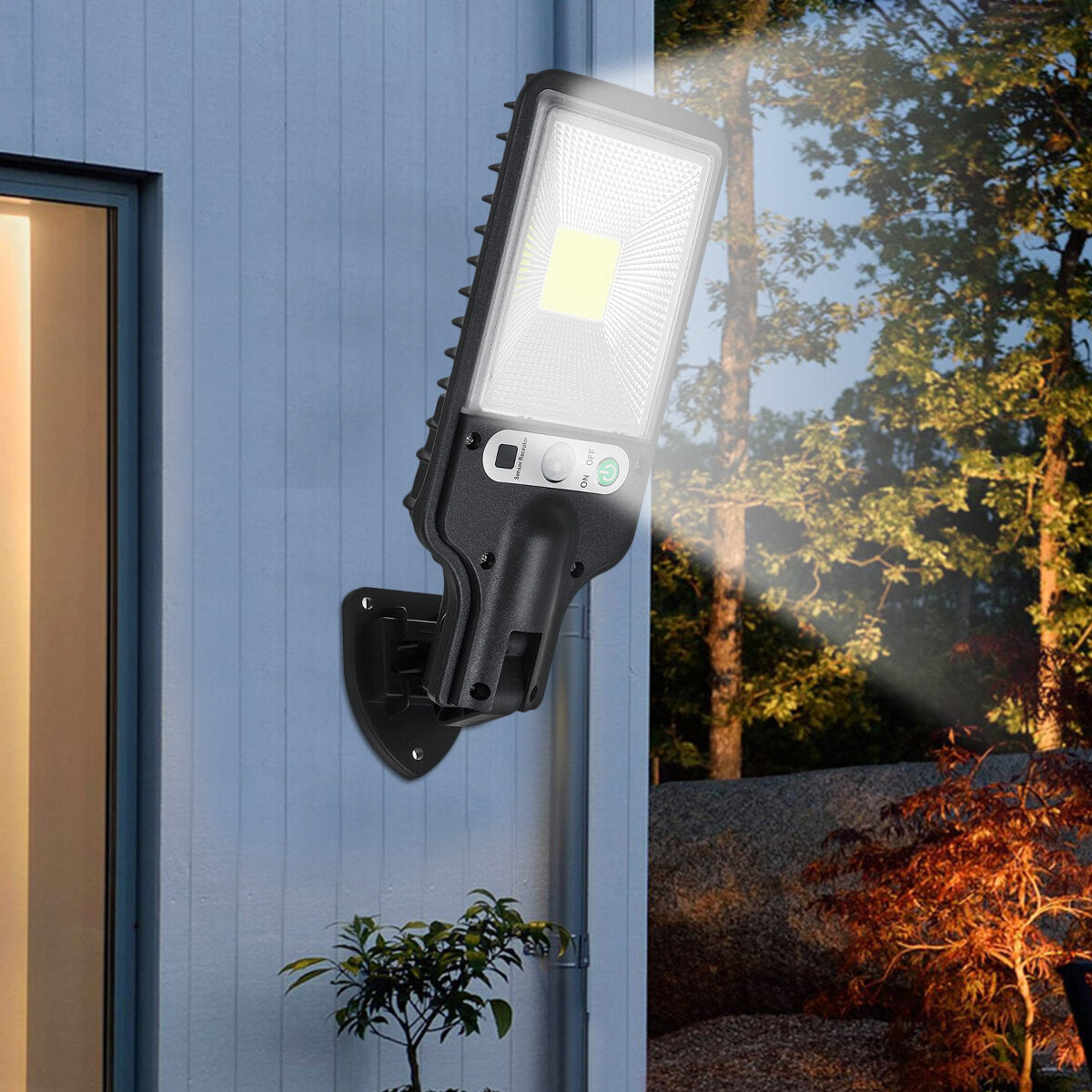 LED Solar Wall Light Motion Sensor Outdoor Garden Security Street Lamp IP65