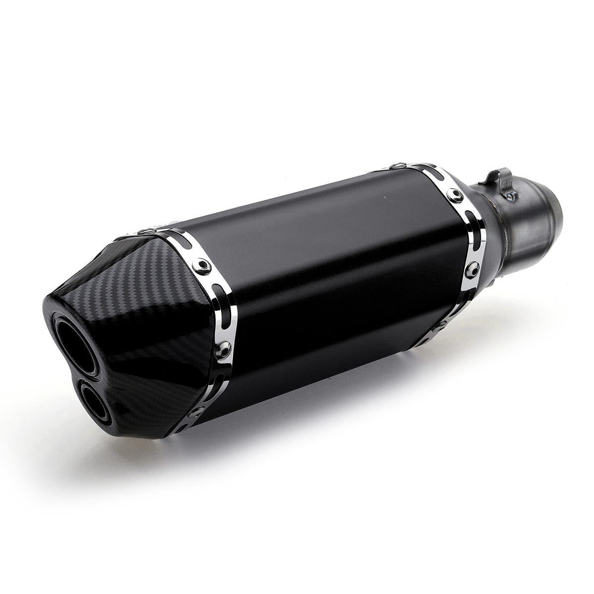 310mm Black Universal Motorcycle Dirt Bike ATV Exhaust Muffler Pipe DB Killer 38-51mm