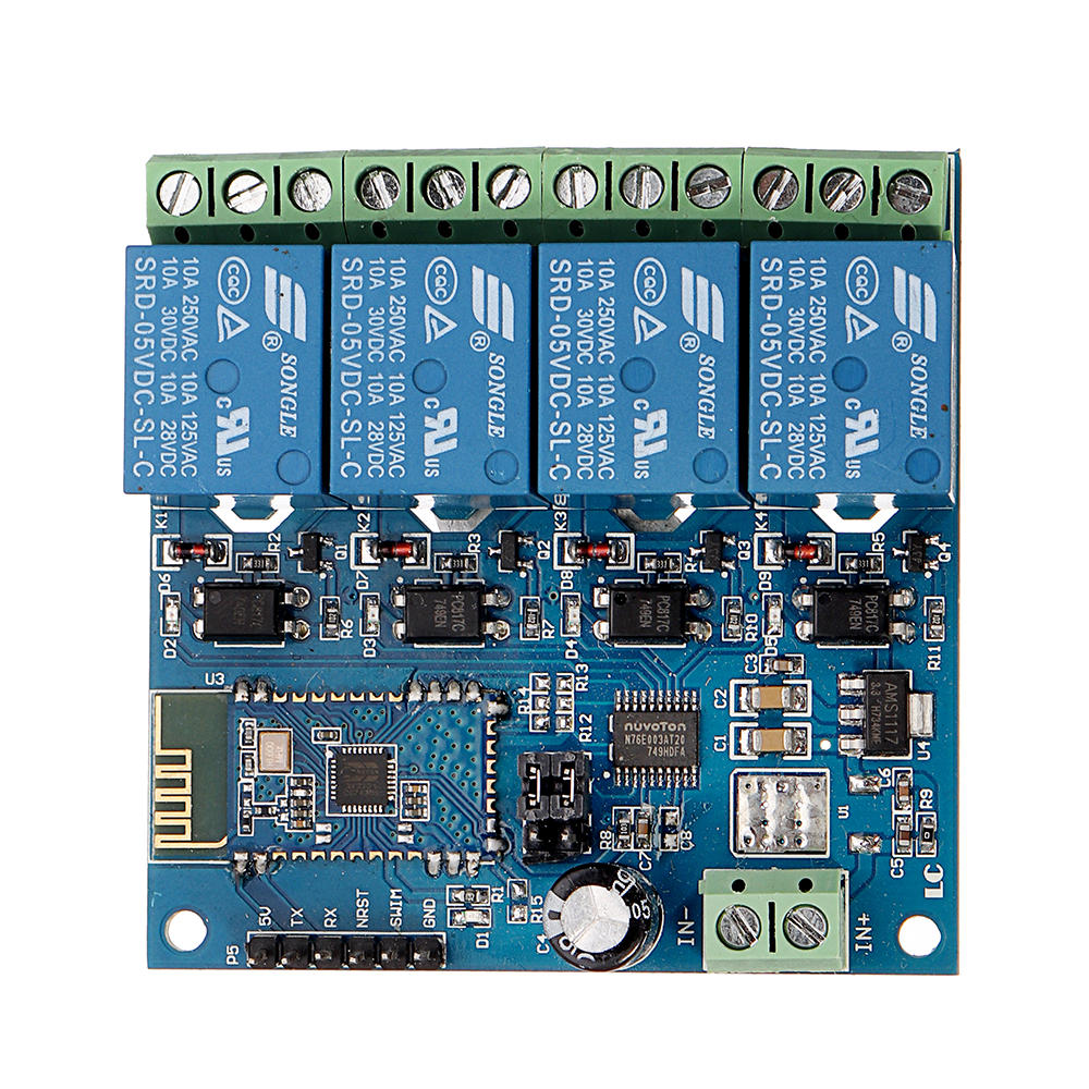 DC5V 4-Channel Android Mobile Bluetooth Relay Module