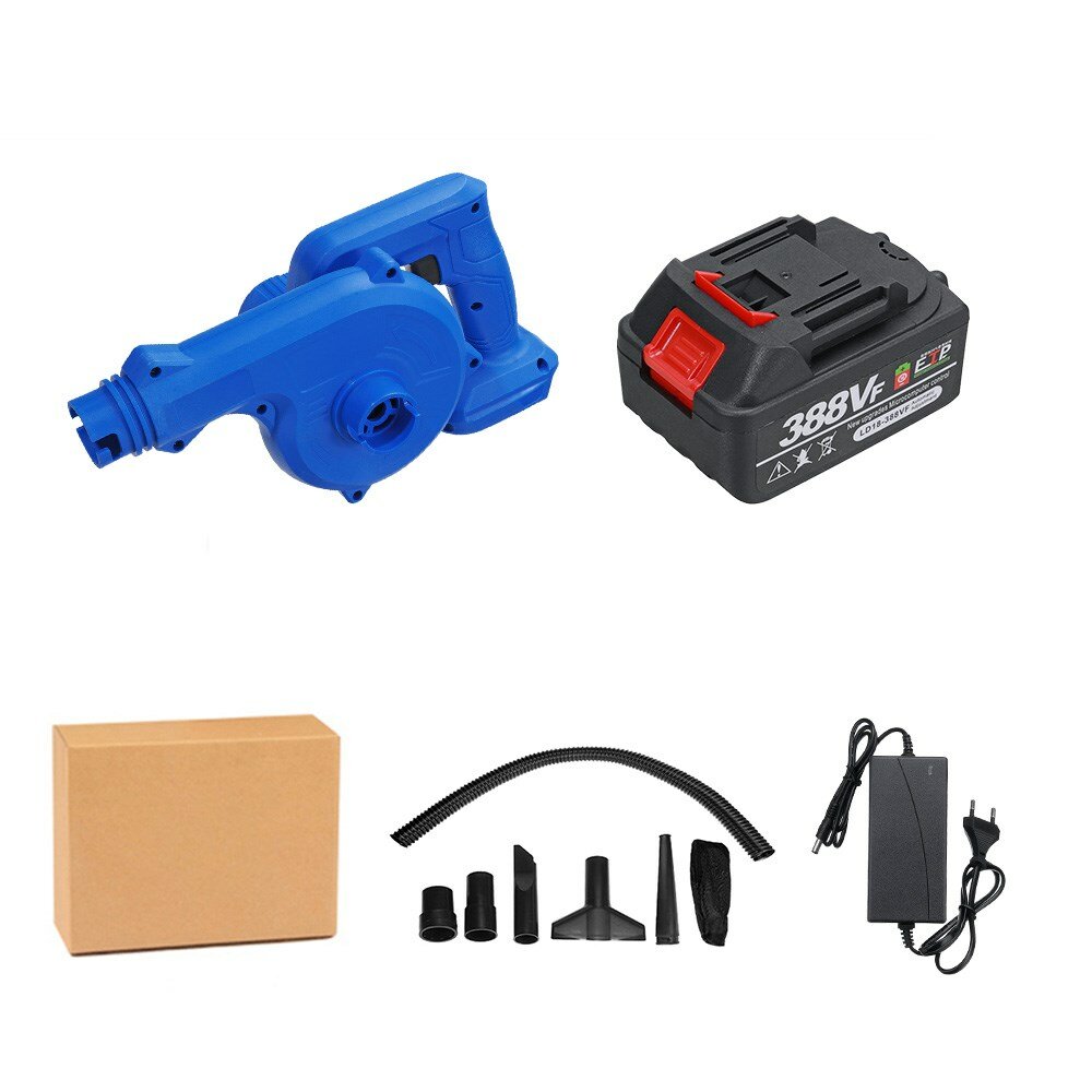 1600W 20000rpm 2-in-1 Electric Cordless Air Blower Blowing Tool Suction Machine with/without Battery
