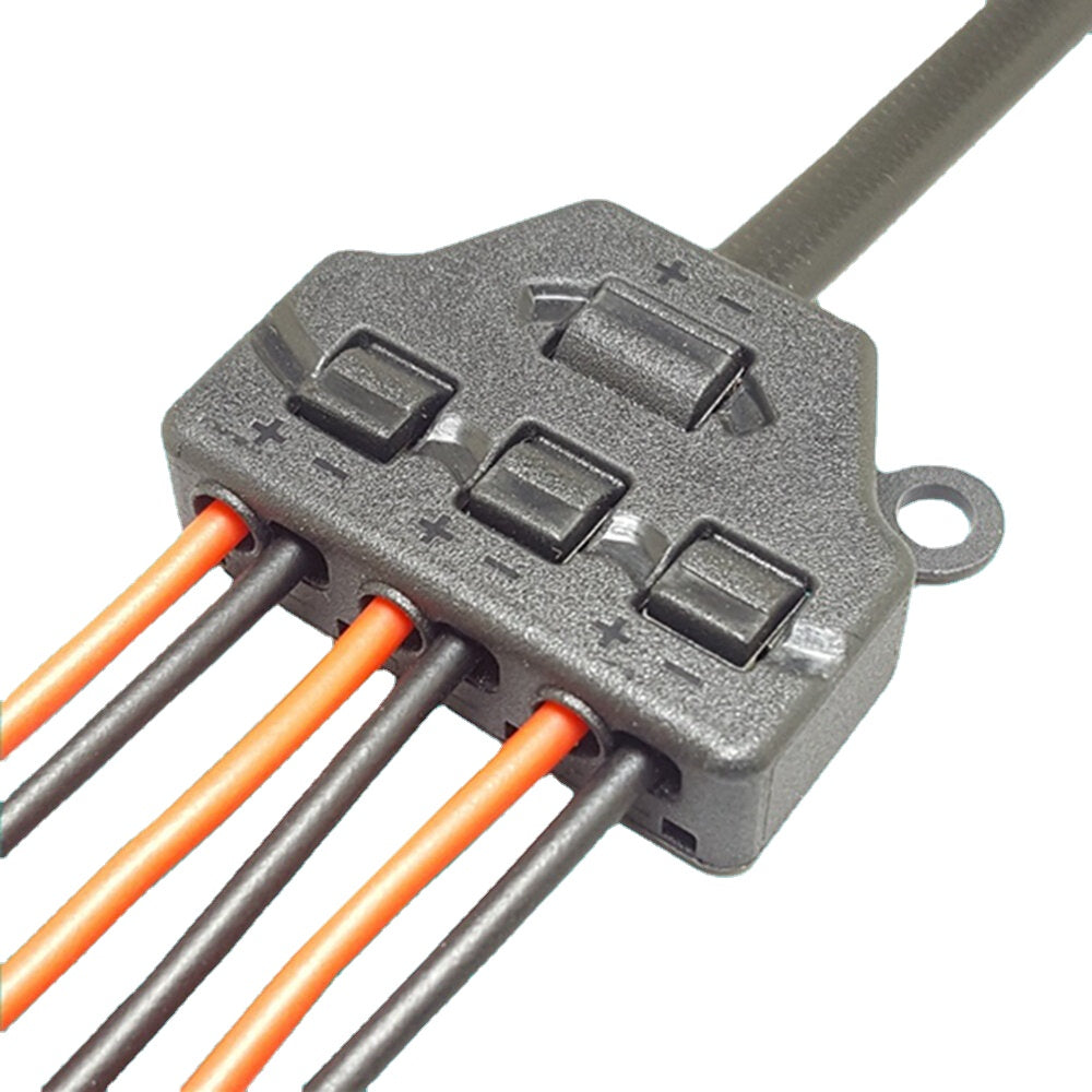 One-in-three-out Two-Pole Branch Terminal Connector Parallel Connection
