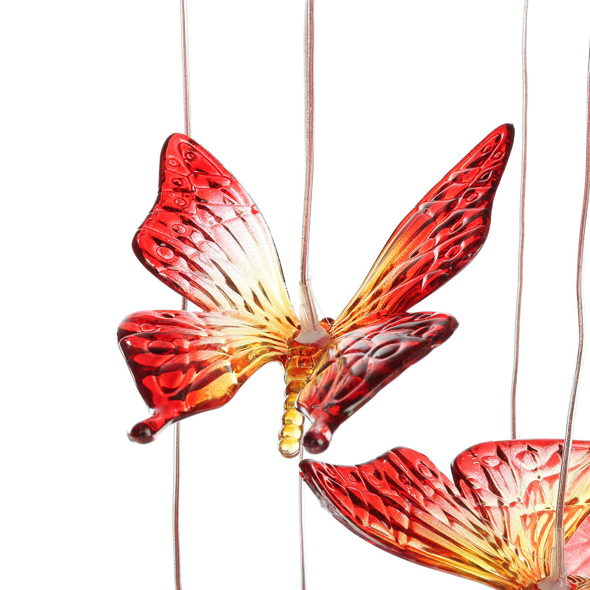 Color Changing LED Solar Powered Wind Chime Light Hanging Garden Yard Decor