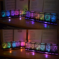 Glow Clock Full Color RGB Glow Tube Clock LED Music Spectrum Kit